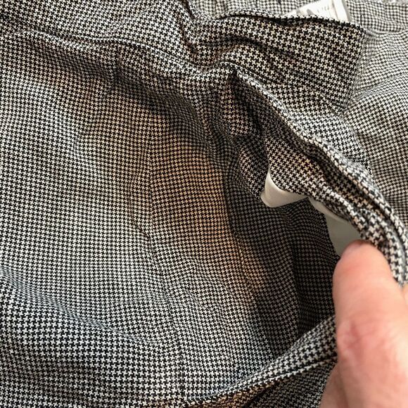 JP Collections Skirt Women 24 Black Gray Knee Length Rayon Made in Japan Vintage - Picture 5 of 10